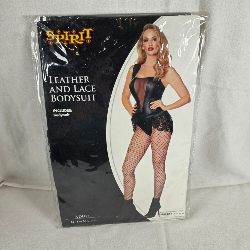 Leather & Lace by Spirit Halloween Costume Woman's Sz S Excellent Never worn
